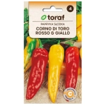 Papryka słodka Corno di Toro Rosso & Giallo nasiona 0,5g - TORAF