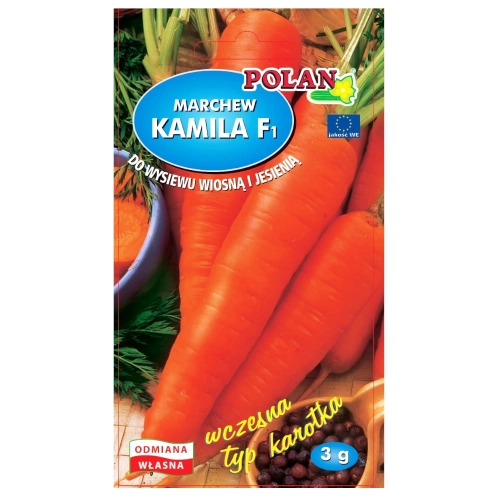 Marchew jadalna Kamila mieszaniec F1 nasiona 3g - POLAN