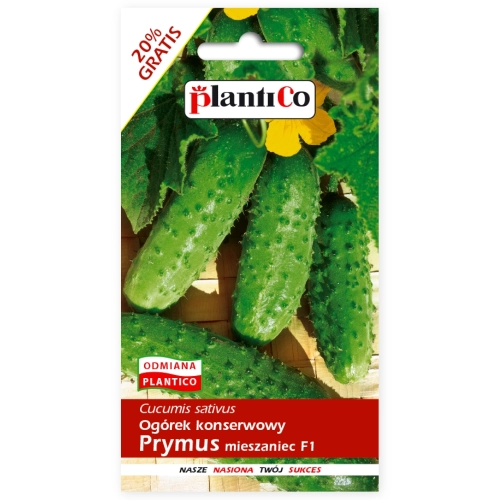 Ogórek konserwowy Prymus mieszaniec F1 nasiona 6g - PlantiCo