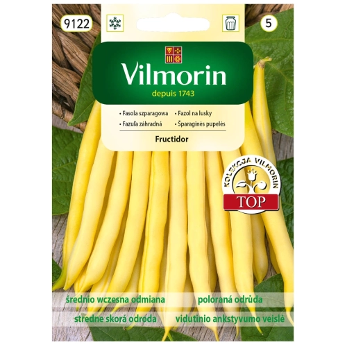 Fasola karłowa szparagowa żółta Fructidor nasiona 30g - VILMORIN
