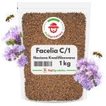 FACELIA BŁĘKITNA C/1  nasiona kwalifikowane miododajna na poplon dla pszczół 1 KG