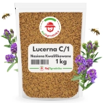 Lucerna siewna C/1 nasiona na poplon łąkowa pastewna 1kg