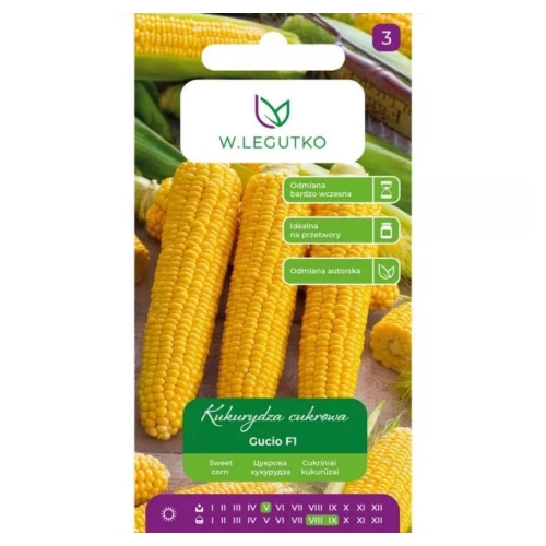 Kukurydza cukrowa Gucio F1 nasiona 10g - W. Legutko