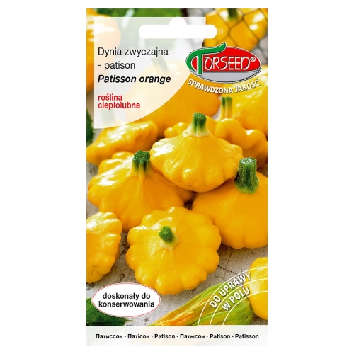 Dynia zwyczajna Patison Patisson orange nasiona 1g - TORSEED