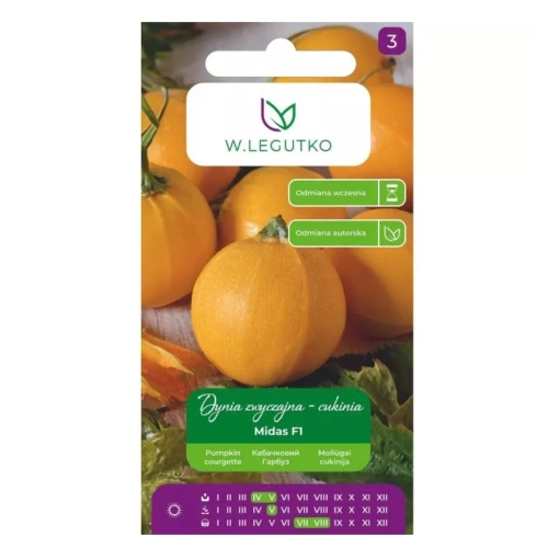 Dynia zwyczajna cukinia Midas nasiona 3g - W. Legutko