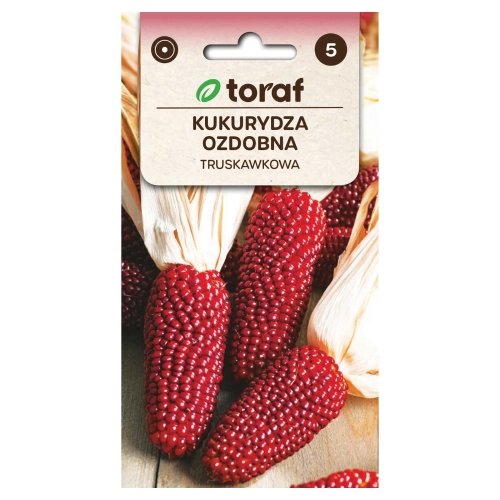 Kukurydza ozdobna czerwona Truskawkowa nasiona 2g - TORAF