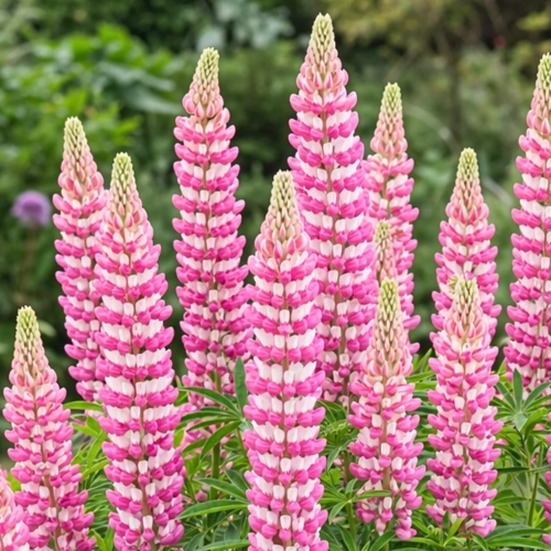 Lupinus Łubin Różowy piękne różowe kwiaty kłącze 1szt.