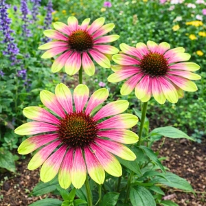 Echinacea Jeżówka Green Twister piękne różowo-limonkowe kwiaty kłącze 1szt. 