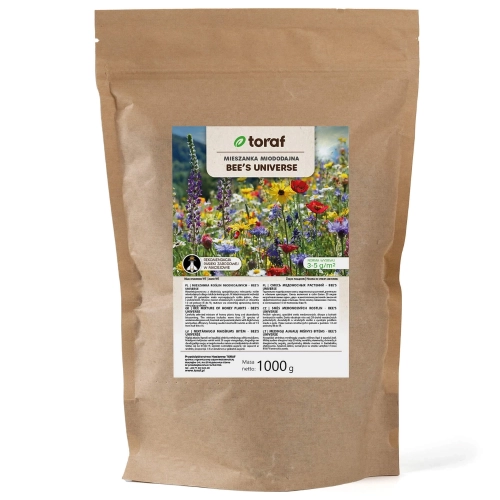 Łąka kwietna Mieszanka roślin miododajnych Bee's Universe 1000g - TORAF