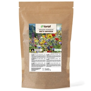 Łąka kwietna Mieszanka roślin miododajnych Bee's Universe nasiona 500g - TORAF 