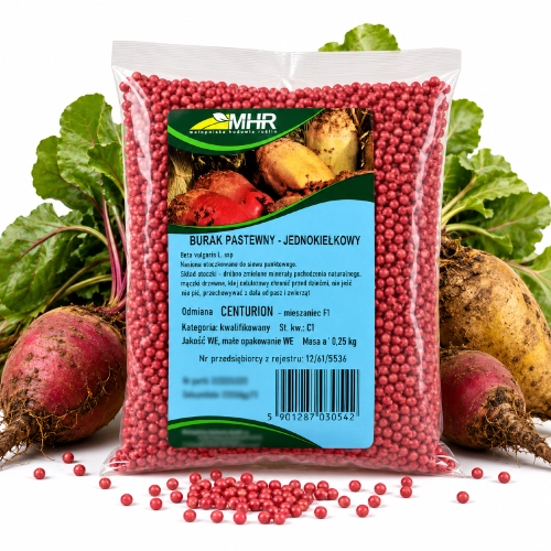 Burak Pastewny Centurion C/1 nasiona 250g JEDNOKIEŁKOWY