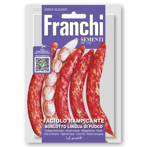 Fasola Borlotto Lingua Di Fuoco nasiona 30g - FRANCHI