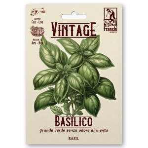Bazylia Grande Verde Senza Odore di Menta aromatyczne liście nasiona 8g - FRANCHI