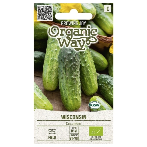 Ogórek gruntowy Wisconsin bardzo smaczna odmiana nasiona ekologiczne 0,5 g - Organic Way
