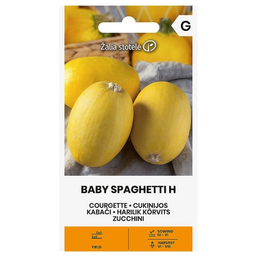 Cukinia Baby Spaghetti H o bardzo licznych okrągłych owocach nasiona 1g - Žalia stotelė