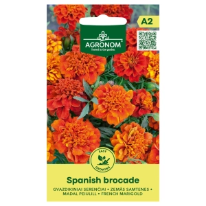 Aksamitka rozpierzchła Spanish Brocade nasiona 0,4g - AGRONOM