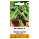 Bakłażan Patio Baby H do uprawy w donicach nasiona 10 szt. - Žalia stotelė