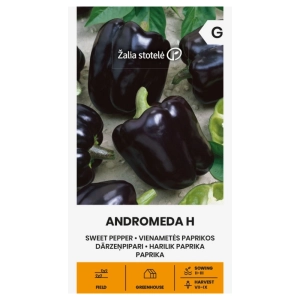 Papryka słodka Andromeda H o bardzo licznych czarnych owocach nasiona 0,1g - Žalia stotelė