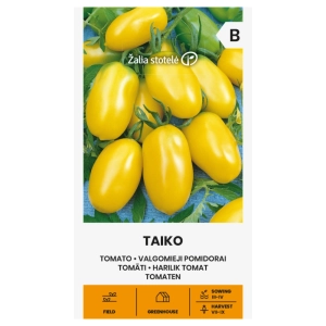 Pomidor Taiko odmiana o atrakcyjnych żółtych owocach bardzo plenna nasiona 0,2 g- Žalia stotelė