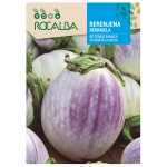 Bakłażan Rotonda Bianca Sfumata di Rosa odmiana o licznych owocach nasiona 3 g - Rocalba