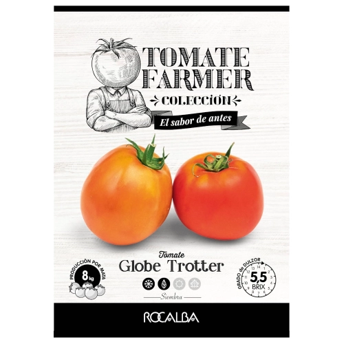 Pomidor Globe Trotter Tomate Farmer odmiana o bardzo wysokiej plenności nasiona 20 szt. - Rocalba