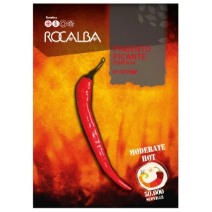 Papryka ostra De Cayenne ostrość 50 000 pcs. Scoville nasiona 0,5 g - Rocalba