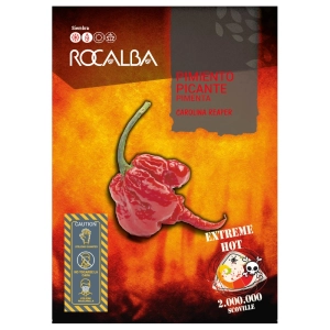 Papryka ostra Carolina Reaper ostrość 2 000 000 pcs. Scoville nasiona 8 szt. - Rocalba 
