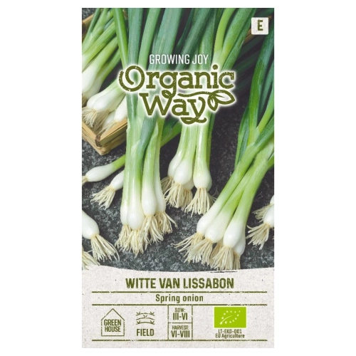 Cebula szczypiorowa Witte van Lissabon smaczna odmiana nasiona ekologiczne 1,5 g - Organic Way