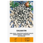 Fasola łuskowa Dalmatin odmiana smaczna fasolki w biało-czarnym kolorze nasiona 10 g - Žalia stotelė