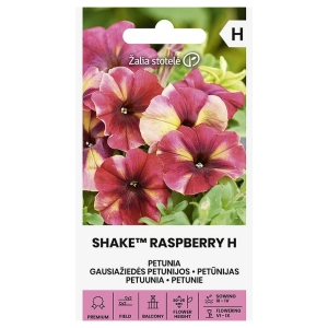 Petunia Shake™ Raspberry H odmiana o kwiaty o dekoracyjnym malinowym wybarwieniu nasiona 20 szt. - Žalia stotelė