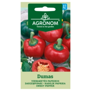 Papryka słodka Dumas odmiana bardzo plenna i smaczna nasiona 0,2 g - AGRONOM