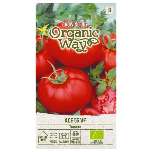 Pomidor Ace 55 VF bardzo smaczna odmiana nasiona ekologiczne 0,2 g - Organic Way