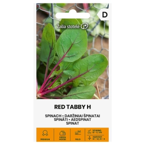 Szpinak Red Tabby H odmiana bardzo plenna o smacznych dekoracyjnych liściach nasiona 2 g - Žalia stotelė