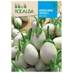 Bakłażan White Egg odmiana o licznych białych owocach nasiona 2 g - Rocalba