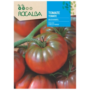 Pomidor Muchamiel Selection Cuello Verde odmiana o dużych mięsistych owocach o masie 250 g nasiona 1 g - Rocalba