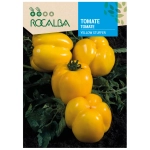 Pomidor Yellow Stuffer odmiana o owocach przypominających kształtem żółtą paprykę słodką nasiona 0,1 g - Rocalba