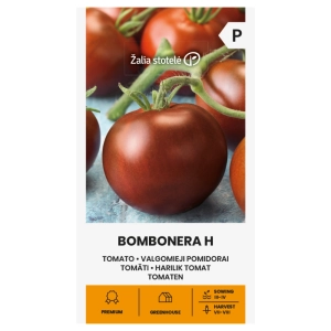 Pomidor Bombonera H odmiana bardzo plenna mieszańcowa o licznych ciemnych owocach nasiona 5 szt. - Žalia stotelė