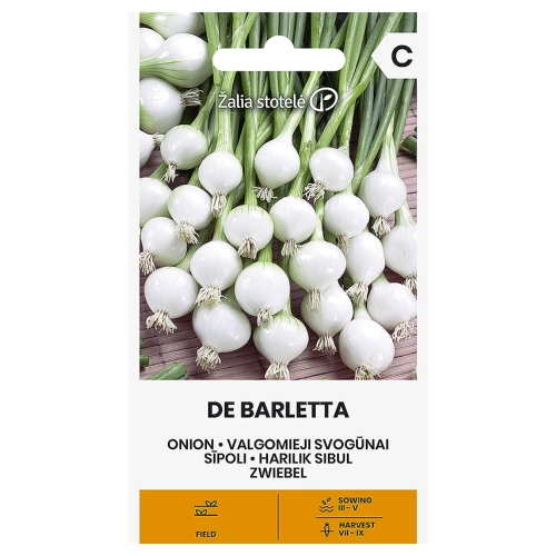 Cebula De Barletta odmiana bardzo plenna o smacznym szczypiorze nasiona 2 g - Žalia stotelė