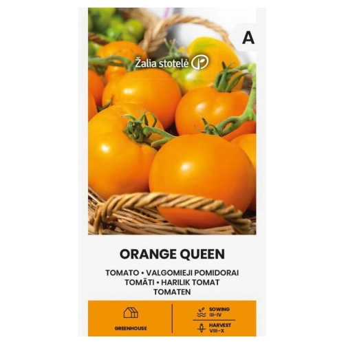 Pomidor Orange Queen odmiana o intensywnie pomarańczowych owocach nasiona 0,1 g - Žalia stotelė