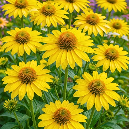 Jeżówka Echinacea Żółta duże żółte kwiaty kłącze 1szt sklep rajogrodnika