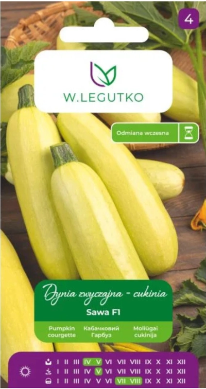 Legutko Dynia zwyczajna cukinia nasiona 2 sklep rajogrodnika