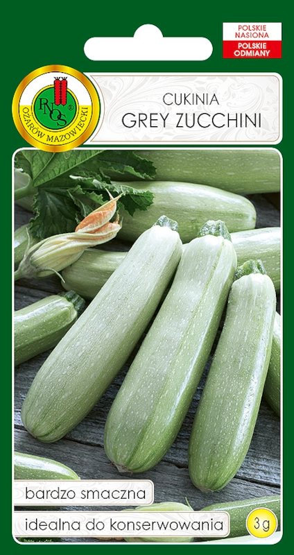 PNOS CUKINIA GREY ZUCCHINI nasiona 3g sklep rajogrodnika
