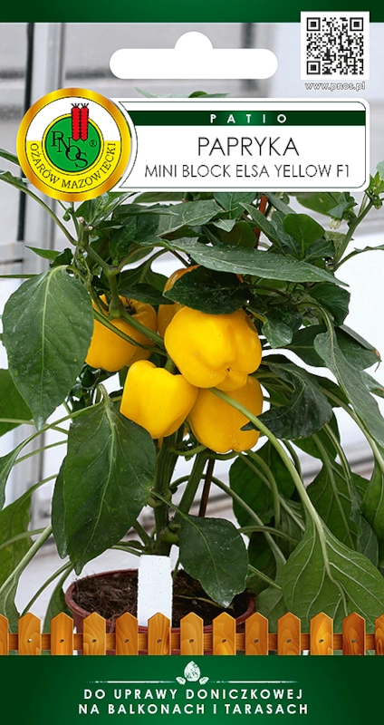 PNOS papryczka mini block elsa yellow seria PATIO nasiona 15szt sklep rajogrodnika
