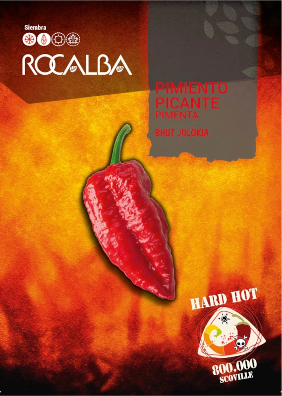 Papryka ostra Bhut Jolokia nasiona 25szt Rocalba