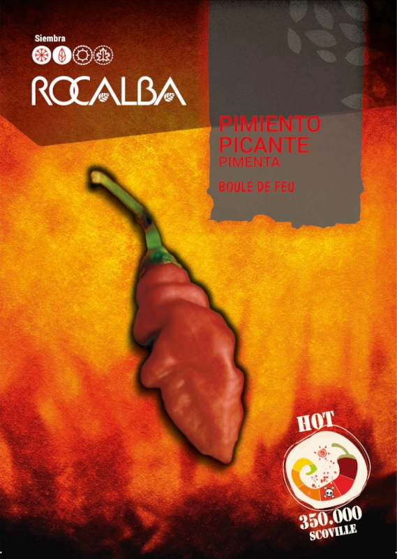 Papryka ostra Boule de Feu nasiona 25szt. Rocalba