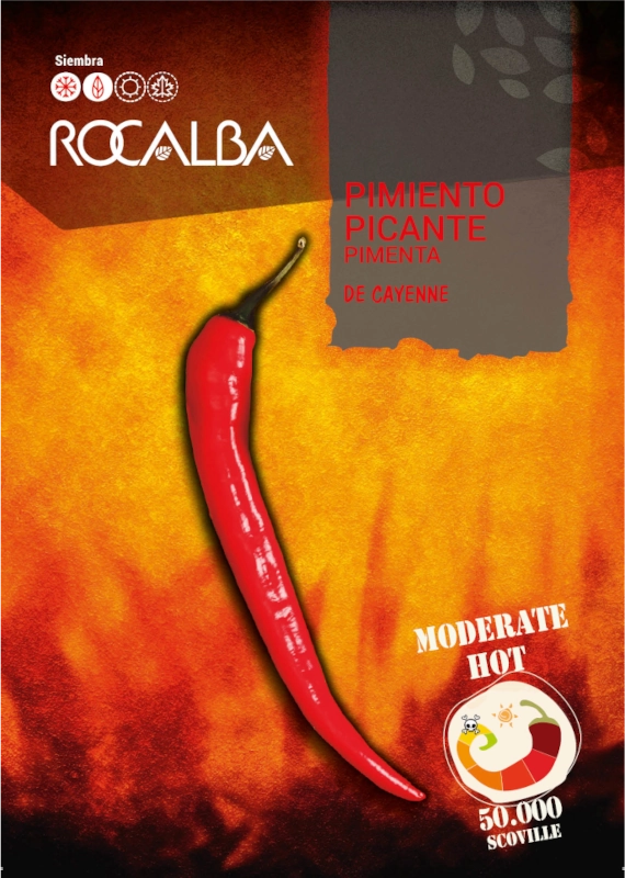 Papryka ostra De Cayenne nasiona 0,5g Rocalba