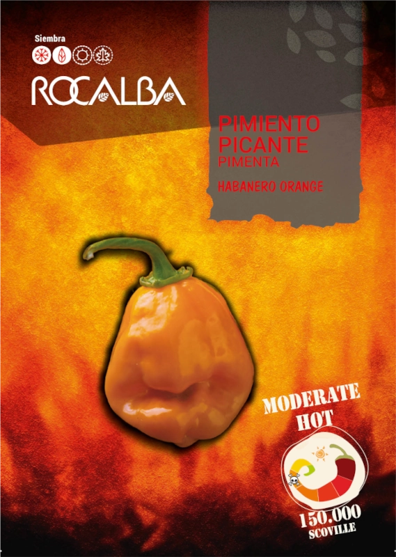 Papryka ostra Habanero Orange nasiona 0,5g Rocalba