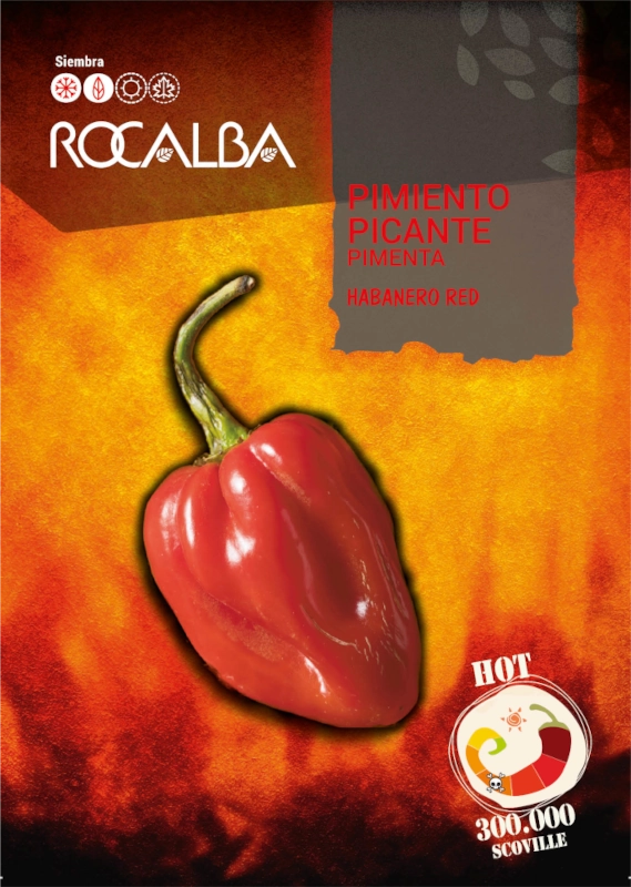 Papryka ostra Habanero Red nasiona 0,5g Rocalba
