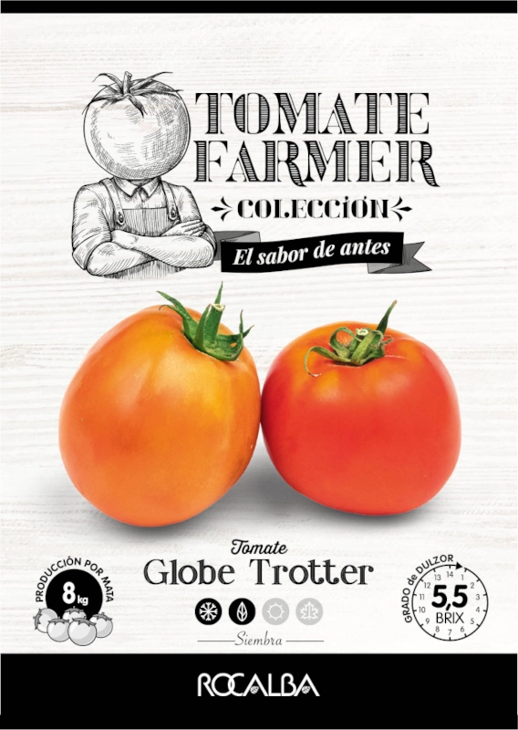 Pomidor Globe Trotter Tomate Farmer odmiana o wysokiej plenności nasiona 20szt. Rocalba