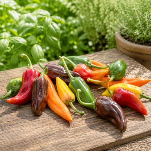 Papryka chili Chili Mix Hot o licznych bardzo dekoracyjnych owocach nasiona ReinSaat sklep rajogrodnika